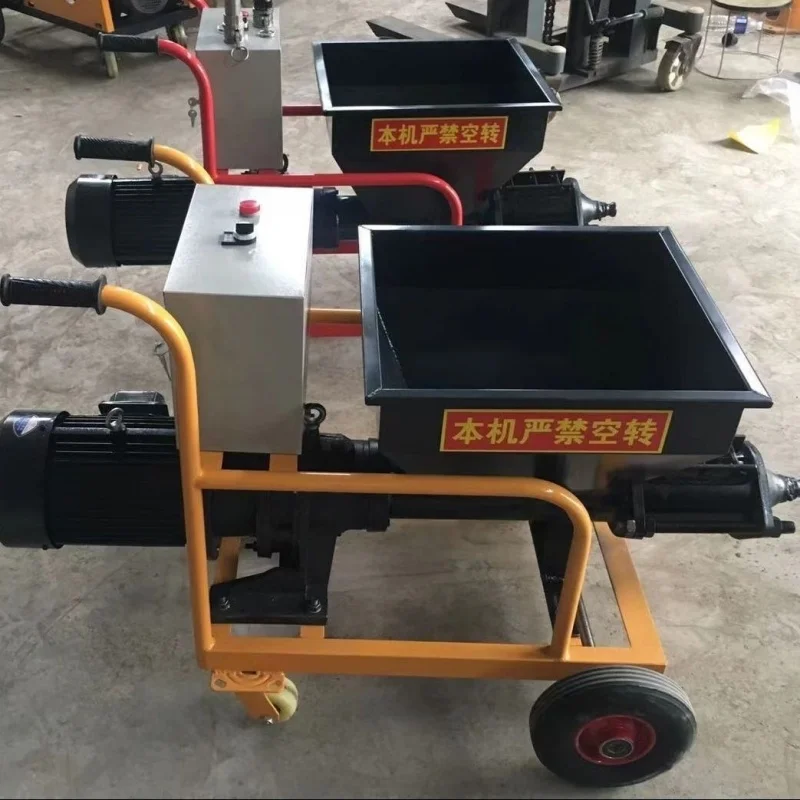 Automatic Gypsum Spraying Machine Spraying Dry Cement Sand Mortar Gypsum Plaster Dustless Spray Machine