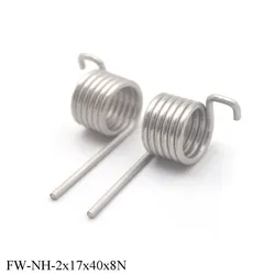 Custom Wire 2mm Outer Diameter 17mm Stainless Steel Torsion Spring Industrial Accessories Heavy Duty Right And Left Spring