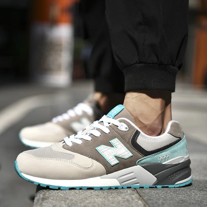 

The new N999 anti-slip soft-soled laced breathable running shoes university outdoor sports shoes and trendy casual shoes
