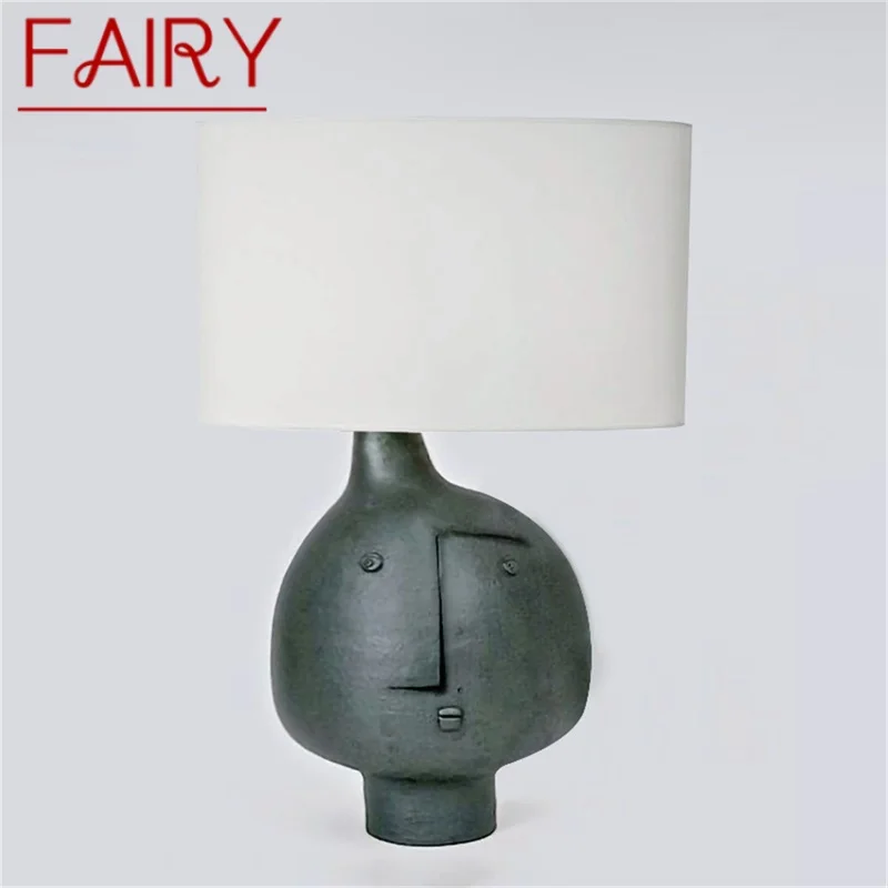 

FAIRY Postmodern Table Lamp Creative Design Bedside Desk Light LED Abstract Artistic Decor for Home Living Room Study