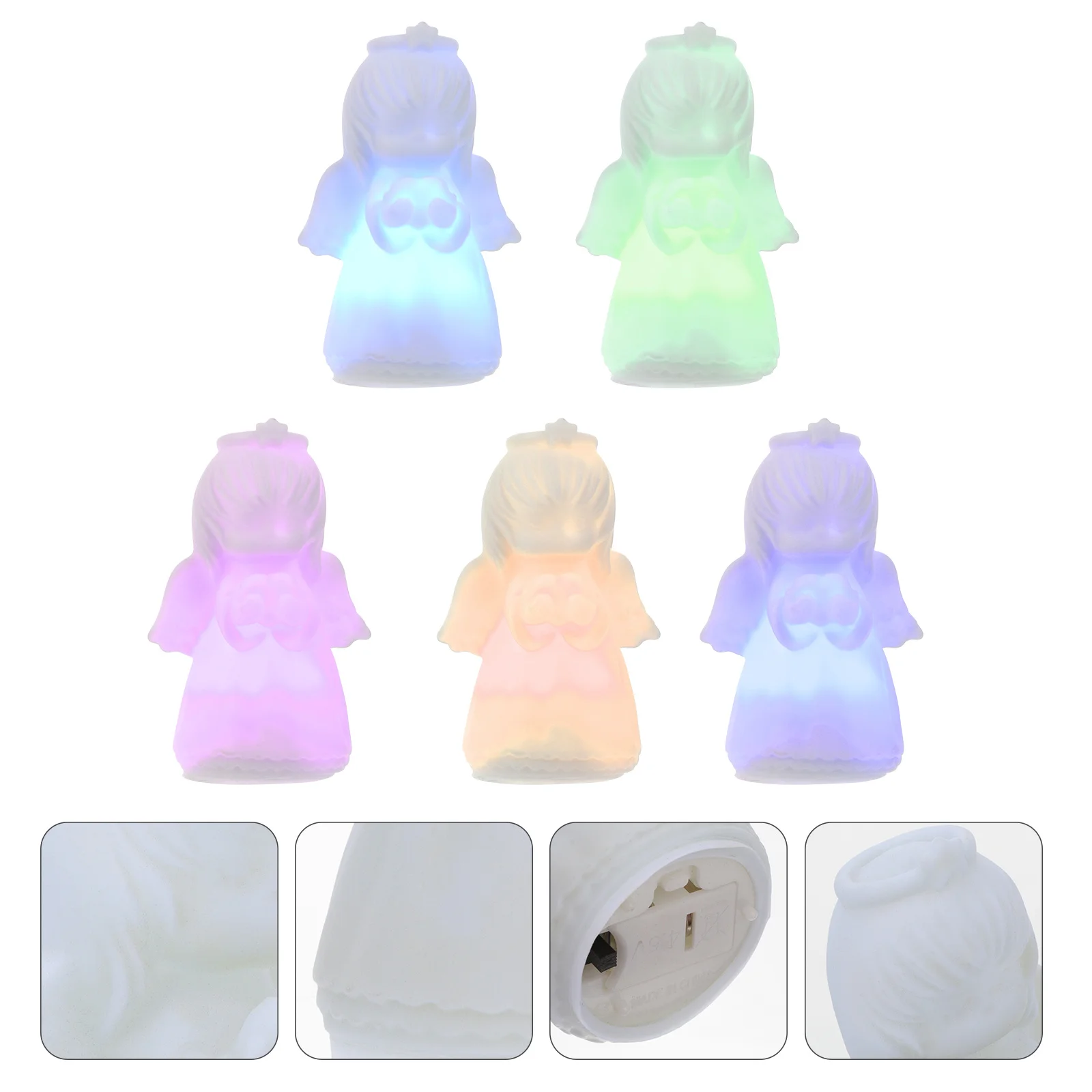 5 قطع تصميم جميل صغير الحجم ضوء الليل للفتيات ديكورات منزلية فريدة من الفينيل ضوء الليل الحلي لزوجة الأم #6