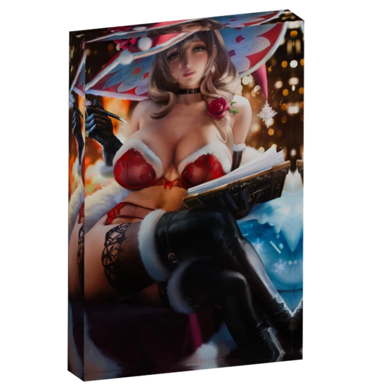 

Genshin Impact Sexy Waifu Anime Girl Stand,Custom Clear Desk Sign Decor,Home Office Accessories,Collectible Paperweight Gift