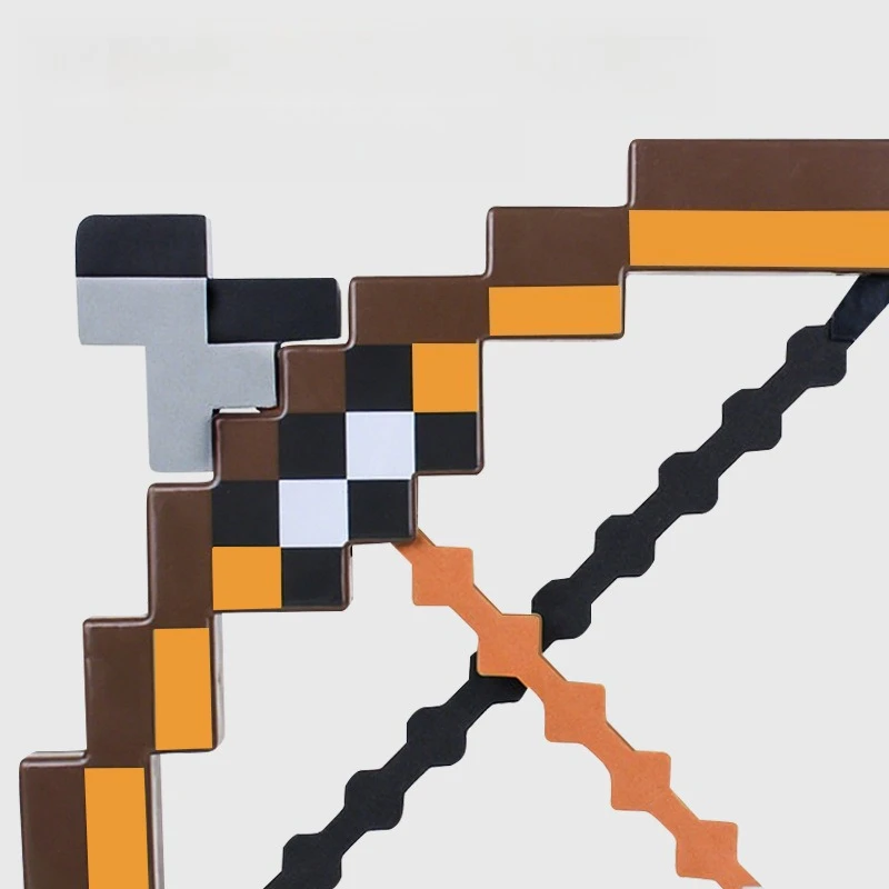 ماينكرافت القوس مفتاح سلسلة لعبة البضائع اللعب الإبداعية على ظهره ملحق قلادة المفاتيح لطيف الهيكل العظمي القوس والنشاب Keyrings الهدايا