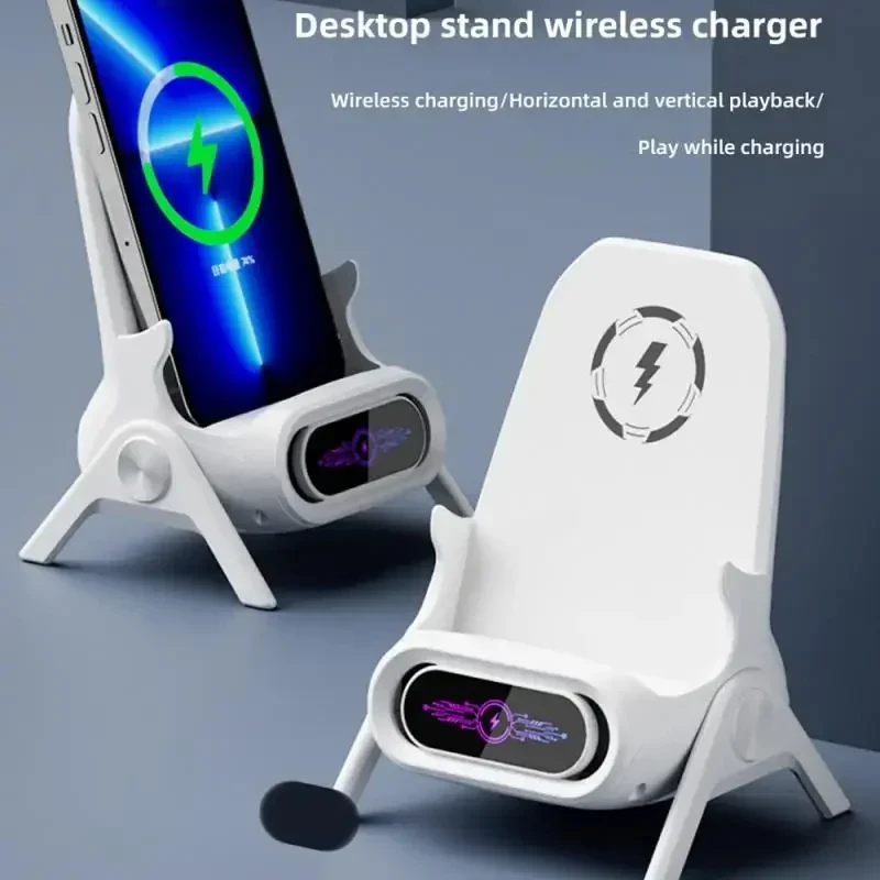 15W Wireless Charging Phone Holder For iPhone 13 14 15 Pro Max Samsung S23 S22 Xiaomi mi 13 14 Fast Charging Dock Station