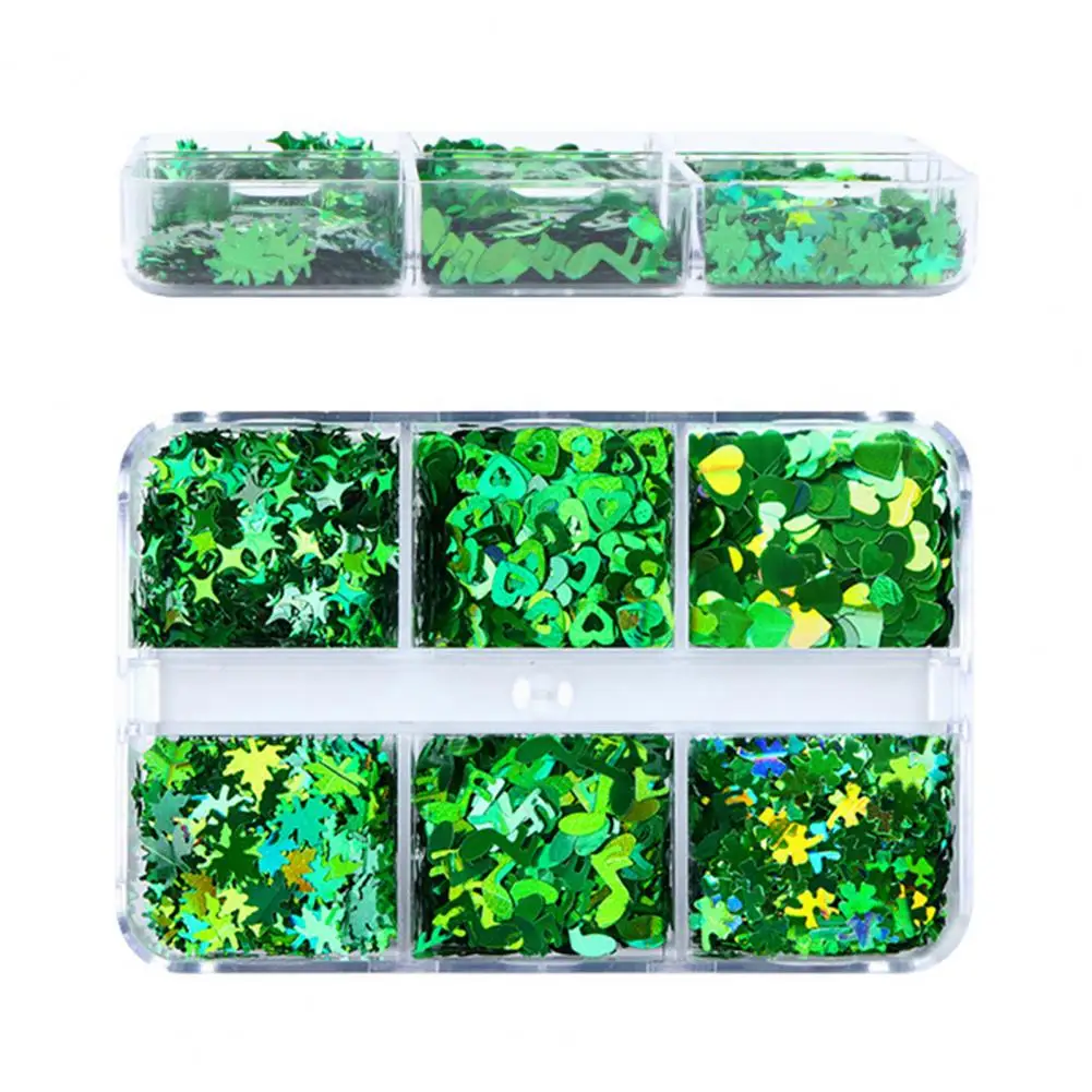 Manicure Decor Mini Nail Decoration Lightweight Long Lasting  Stylish Four Leaves Clover Nail Sequins