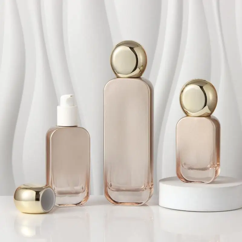Sprühflasche aus Glas 20ml-120ml DIY Ätherisches Öl Zerstäuber Behälter Creme Lotion Reise Nachfüllbare Pumpflasche für Lotion – Detail 3