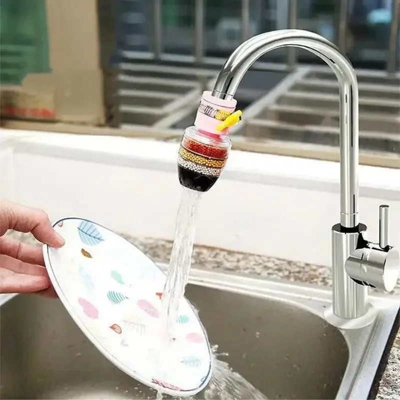 Universal Water Filter 6 Layers Faucet Filter Kitchen Foamer Shower Water Purifier for Bathroom Household Kitchen Accessories