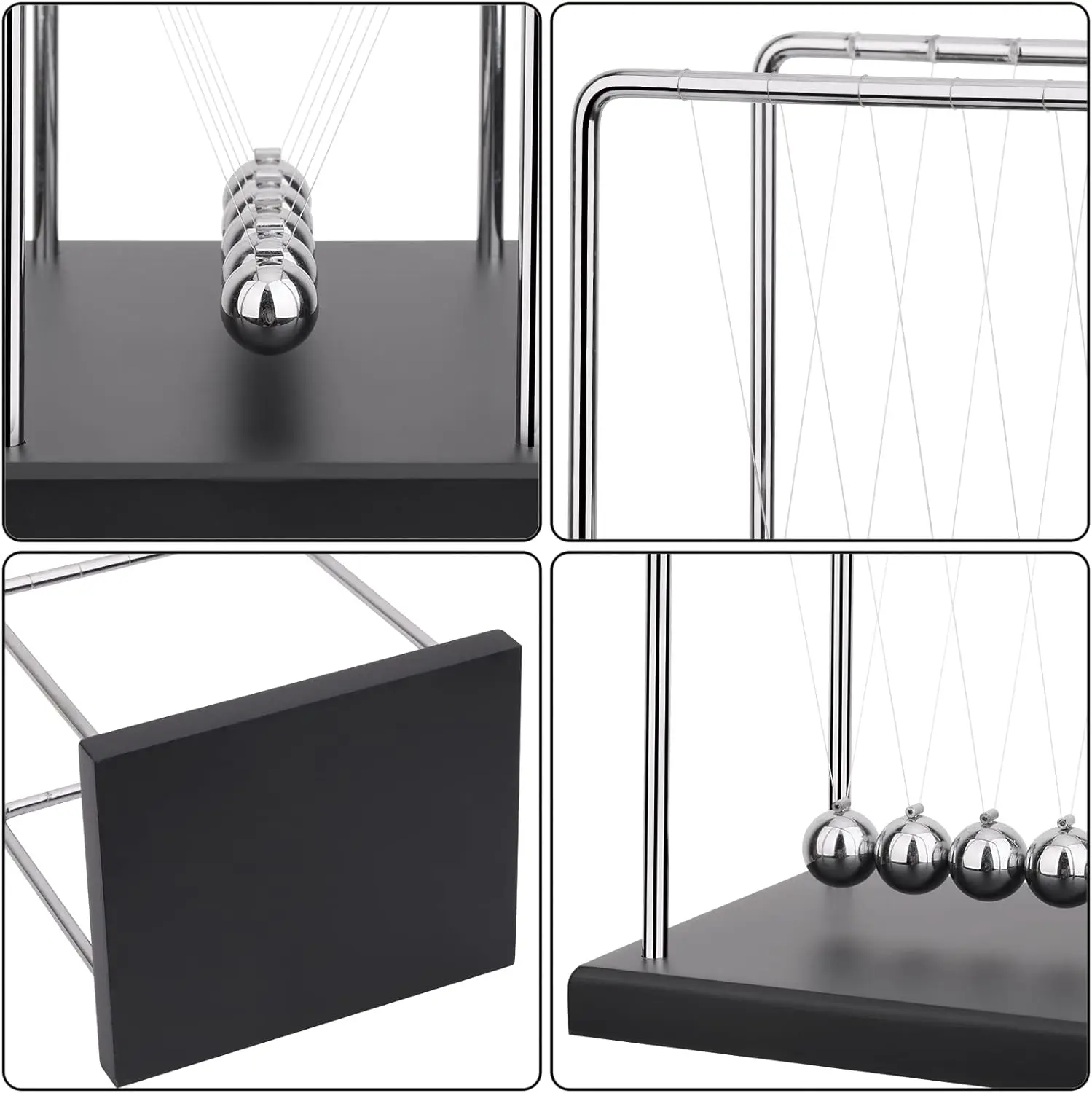 Newtons Cradle Balance Balls Science Physics Gadget Desktop Decoration Kinetic Motion Toy for Home and Office