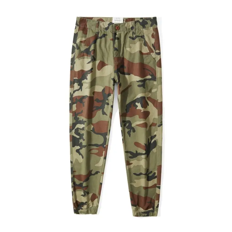 2026 New Cotton Men Cargo Pants Camouflage Casual Men Autumn Winter Thin Tactical Joggers Cargo Multi-Pocket Trousers Work Wear