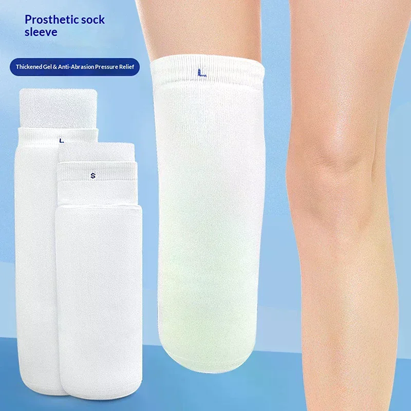 Thicken Calf Prosthetic Gel Sleeve Silicone Sock Disabled Residual Limb Leg Below Knee Amputees Sheath Soft Cover Liner Stump