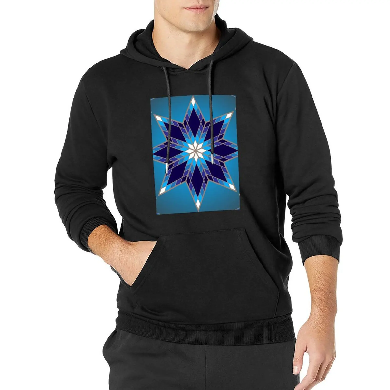 

Morning Star Circle (Blue) Pullover Hoodie aesthetic clothing mens clothes men wear hooded shirt men's hoodie sweatshirt