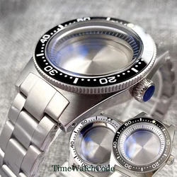 41mm Diver Watch Case Flat or Domed Sapphire Crystal Alloy or Ceramic Bezel 300m Waterproof Fit NH35 NH36 ETA2824 ST2130 PT5000