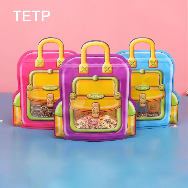 TETP 100Pcs Schoolbag Gift Bags Birthday Party Children's Day Candy Cookies Bread Chocolate Packaging Decoration Child Favors