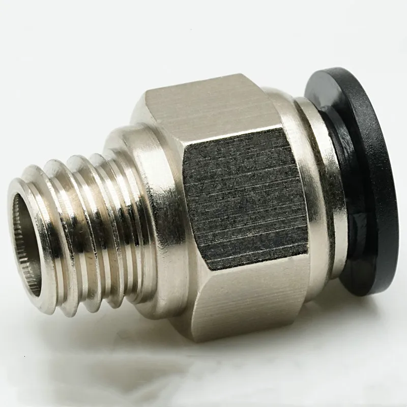 M12 M14 M16 Metric Male Thread Pneumatic Pipe Fitting Push In Quick Connector Fit 10mm 12mm Tube OD