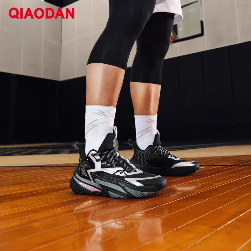 QIAODAN-Chaussures de basket-ball respirantes pour hommes, résistantes, professionnelles, athlétiques, entraîneur de haute qualité, rencontre,