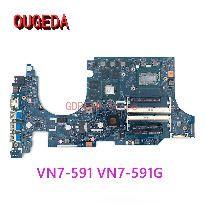 

OUGEDA 14206-1 448.02W02.0011 для ACER VN7-591 VN7-591G материнская плата ноутбука i5-4210HQ CPU GTX860M GPU DDR3 основная плата полностью протестирована