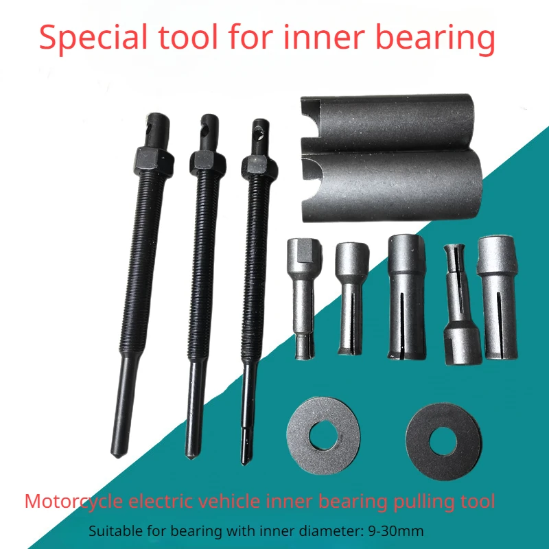 8PC Motorcycle Bearing Puller 9-30mm Motorbike Internal Bearing Removal Tool Kit Inner Bearing Extractor Motorcycle Repair Tool