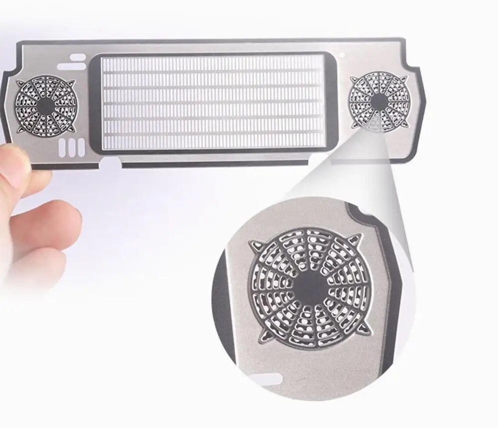 Caixa de resfriamento do tanque de água de simulação de malha de metal para Trx-4 bronco mustang carro de controle remoto acessórios de aço inoxidável