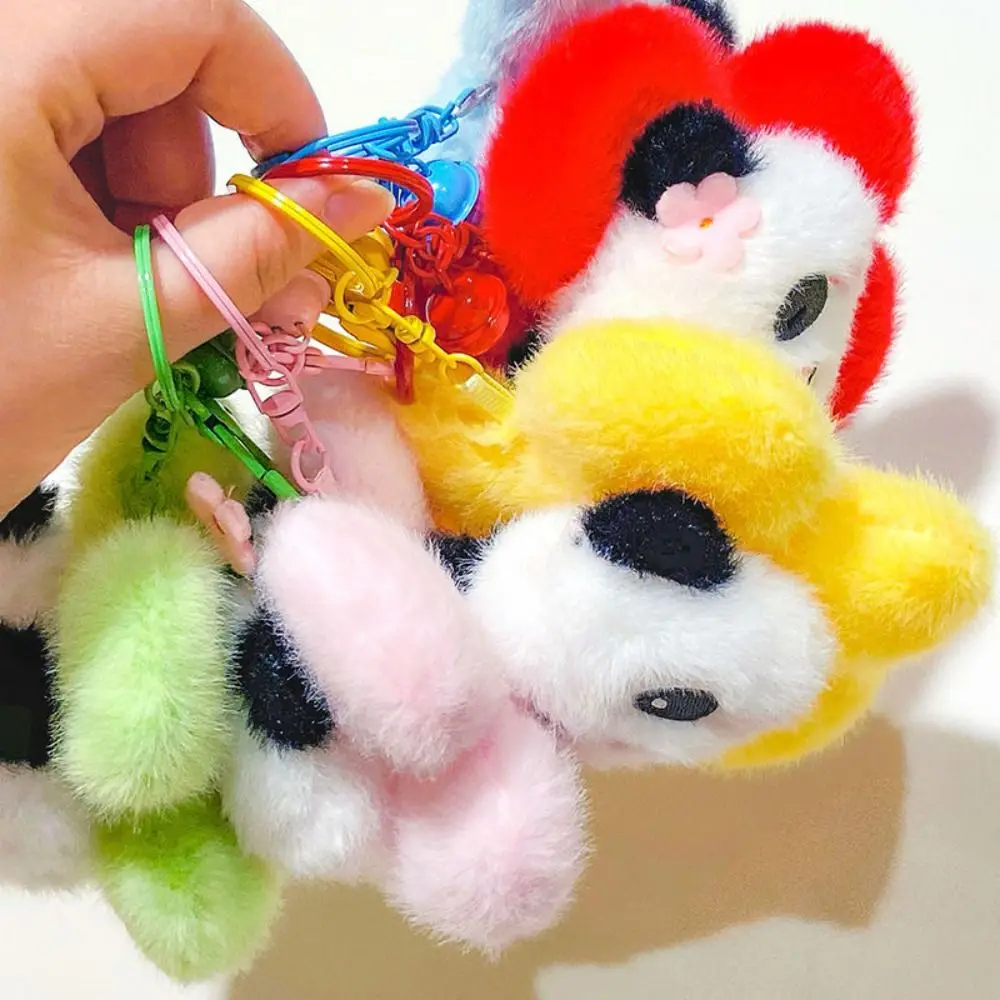 ポータブルキーホルダーひまわりパンダ漫画キーリング 11 センチメートルバッグ装飾品おもちゃ