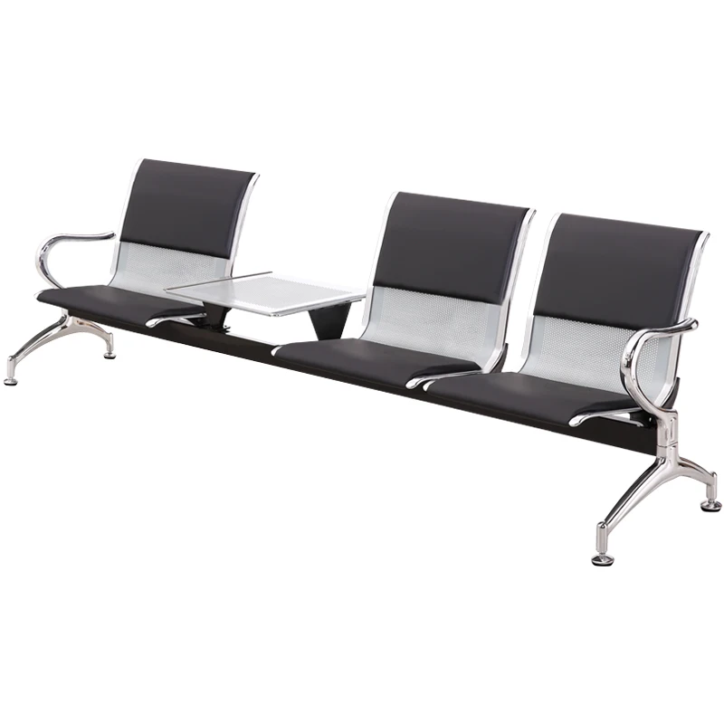 Thickened 2 people, 3 people, 4 people, plus coffee table with row chairs, waiting chairs, one-piece seats in the hall, public r