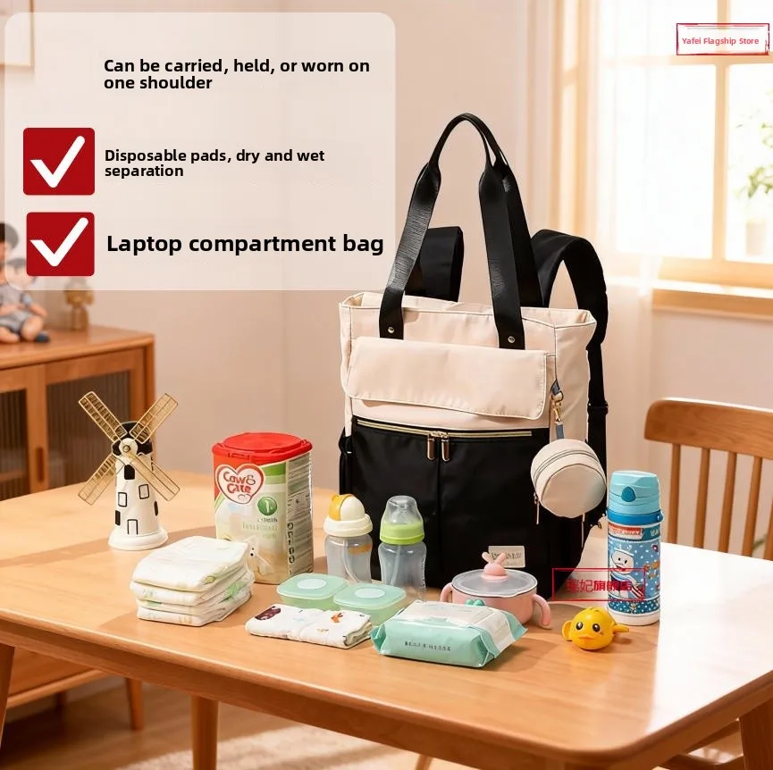 

Large Capaci Lightweight Multi-Functional Mommy Bag Travel Bapa Single oulder Bag Handbag Waterproof for Mommy And Baby