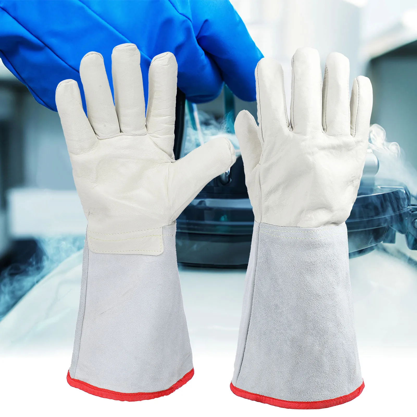 

Low Temperature Glove 40cm Long Cryogenic LNG Liquid Nitrogen Treatment Protective Glove Work Cryo Gloves
