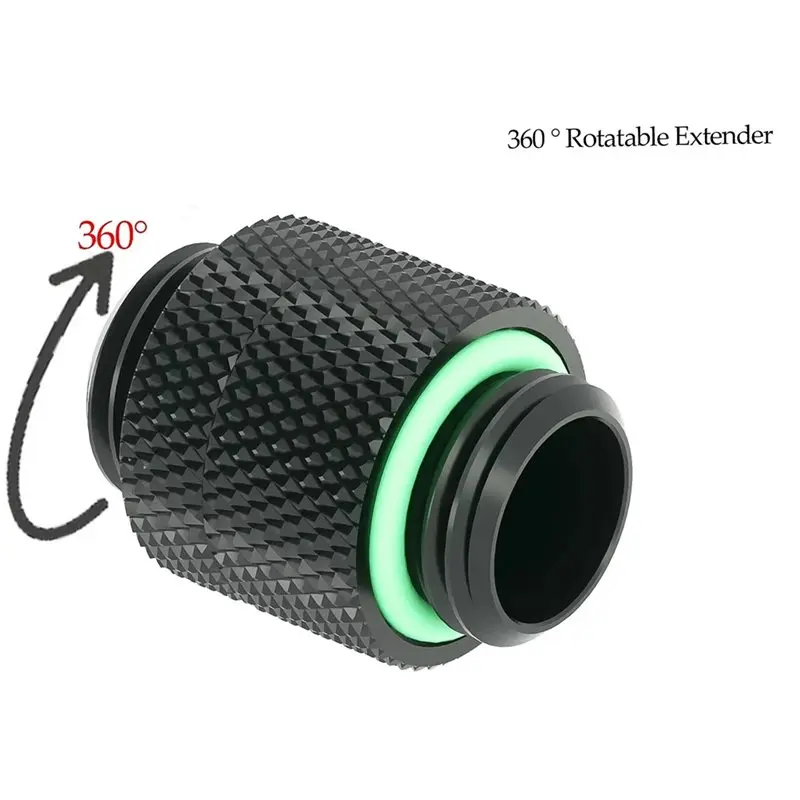 AEE7-TBX2D-02 Adapter G1/4 Extender Fitting Rotary Male To Male Rotatable Pump To Reservoir Rotary Fitting Connector