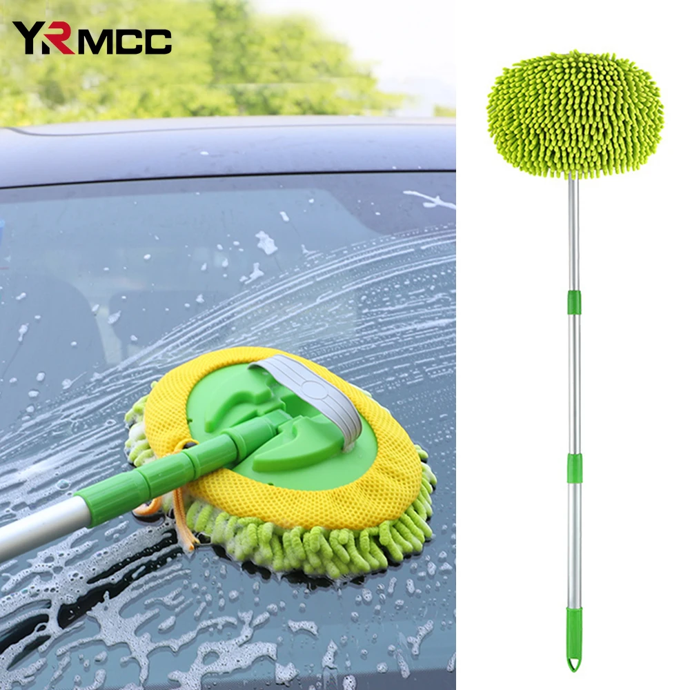 

Car Wash Supplies Microfiber Cleaning Brush Telescoping Long Handle Cleaning Mop Adjustable Absorbent Mop Tools Car Accessories