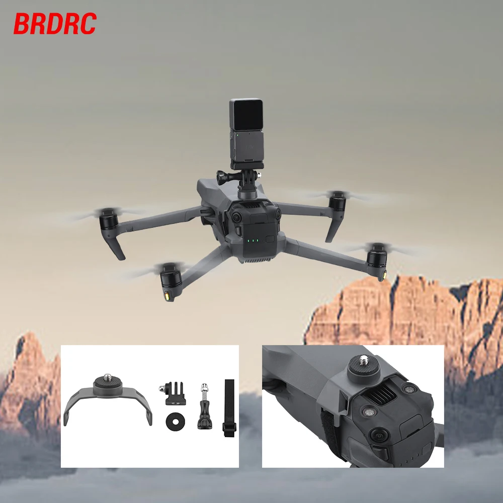 

Расширительный кронштейн для DJI Mavic 3, верхняя подставка для дрона Insta360 One X2 Gopro Hero 10/9/7, аксессуары для экшн-камеры 2 дрона