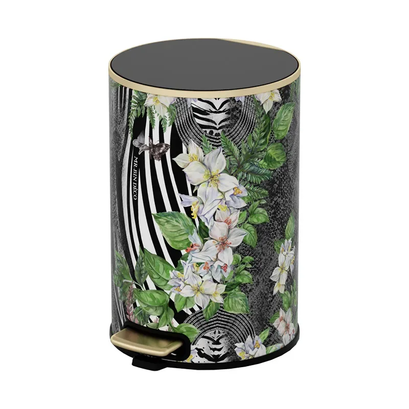

YY Trash Can Home Living Room with Lid Pedal Type Light Luxury Creative