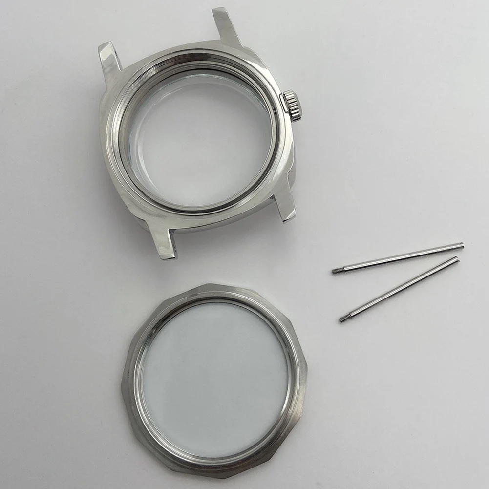 47mm 316L Stainless Steel Polished Watch Case for Seagull ST3600 Movement Repair Parts is Suitable for ETA 6497 6498