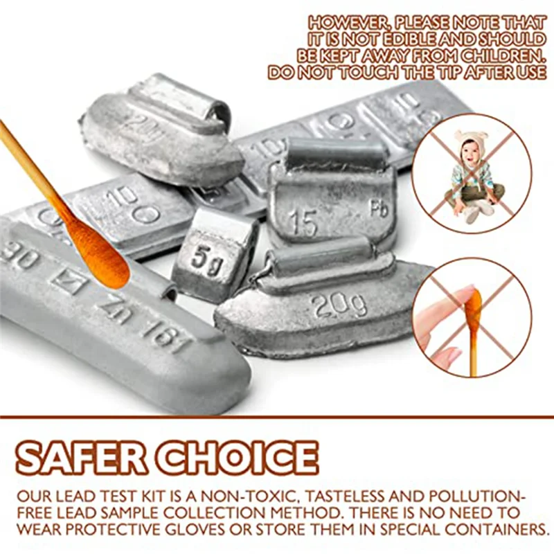 Newest Lead Paint Test Swabs Kit: 60 Pcs Lead Test Kit Swabs, Home Lead Test Kit, Lead Check Swabs, Lead Testing