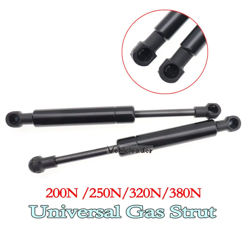 2x195 мм 8 мм универсальные газовые пружины подъемные опоры стойки для автомобилей, лодок, караванов, газовые стойки, стержень капота, амортизатор 200/250/320/380N