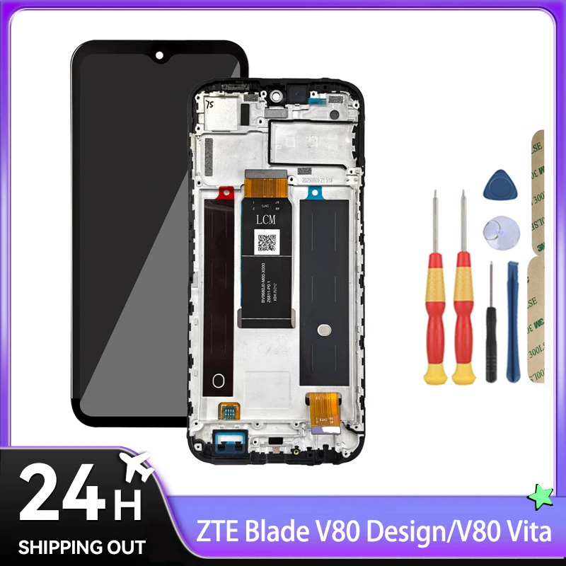 For ZTE Blade V80 Pro/V80 Design/V80 Vita/Nubia Focus Pro 5G/Nubia Music /A35E / LCD Display + Touch Screen + With Frame +Tools