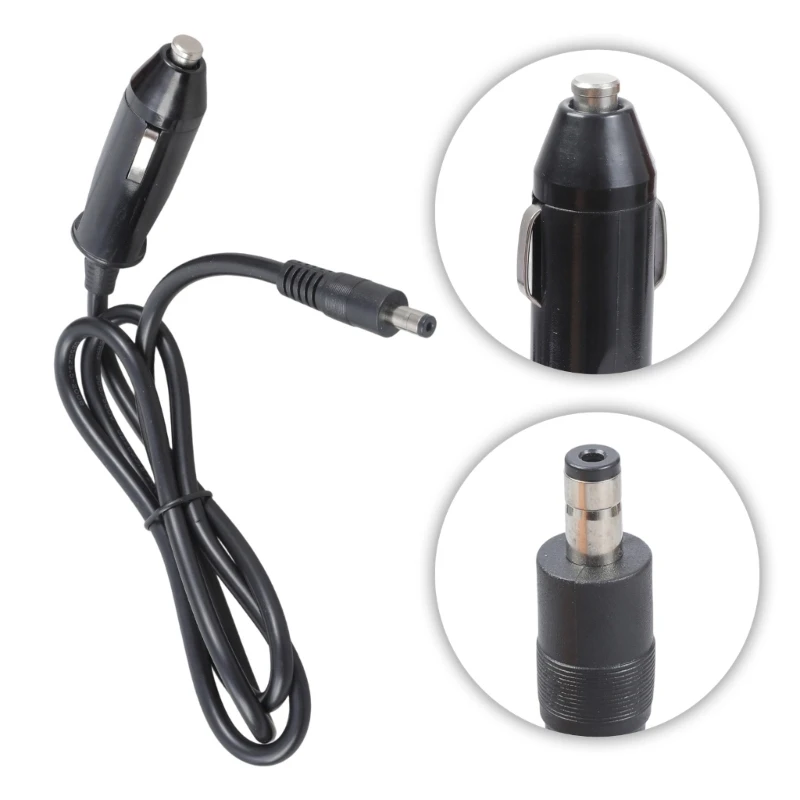 Heavy Duty 12V Car To 5.5x2.1/2.5mm Port Power Cord Power Supply Cable Replacement For Truck Equipment 83CF