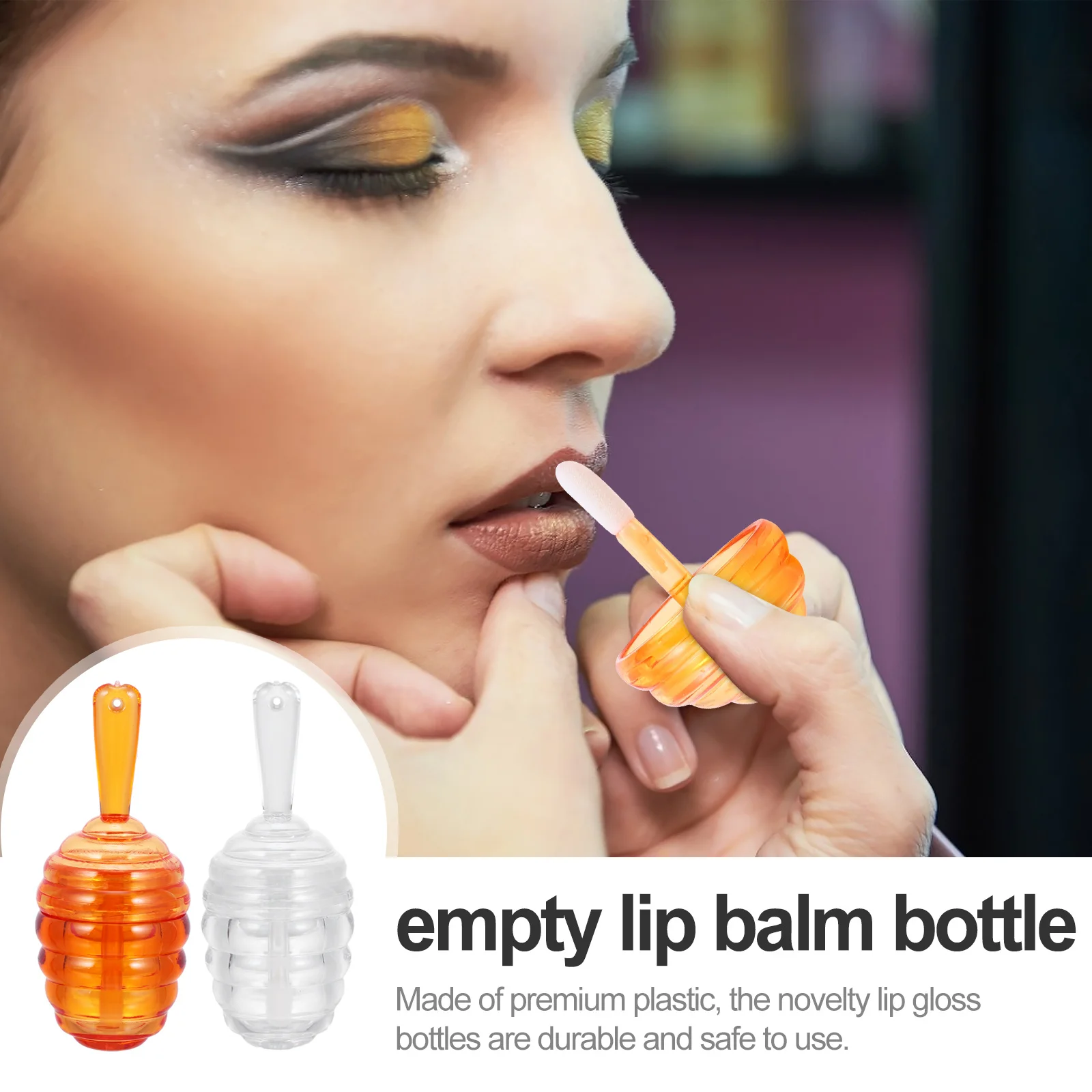 10 Stuks DIY Lipgloss Buizen Clear Honingraat Lippenbalsem Container Lege Buis Herbruikbare Lichtgewicht Glans Fles voor Custom