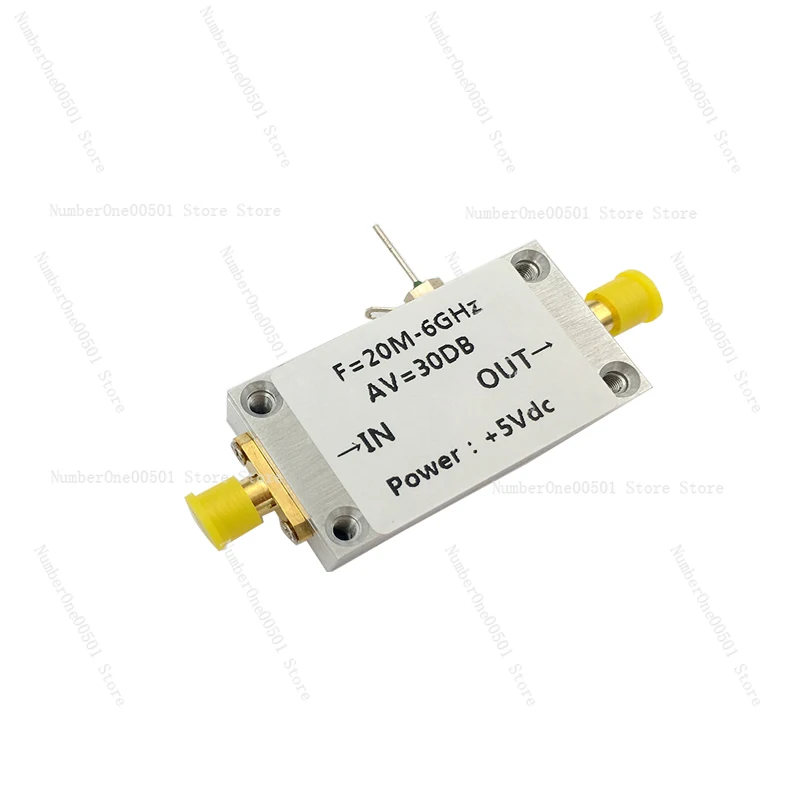 RF Amplifier Low Noise LNA 20MHz To 6GHz CNC Shell High Linearity