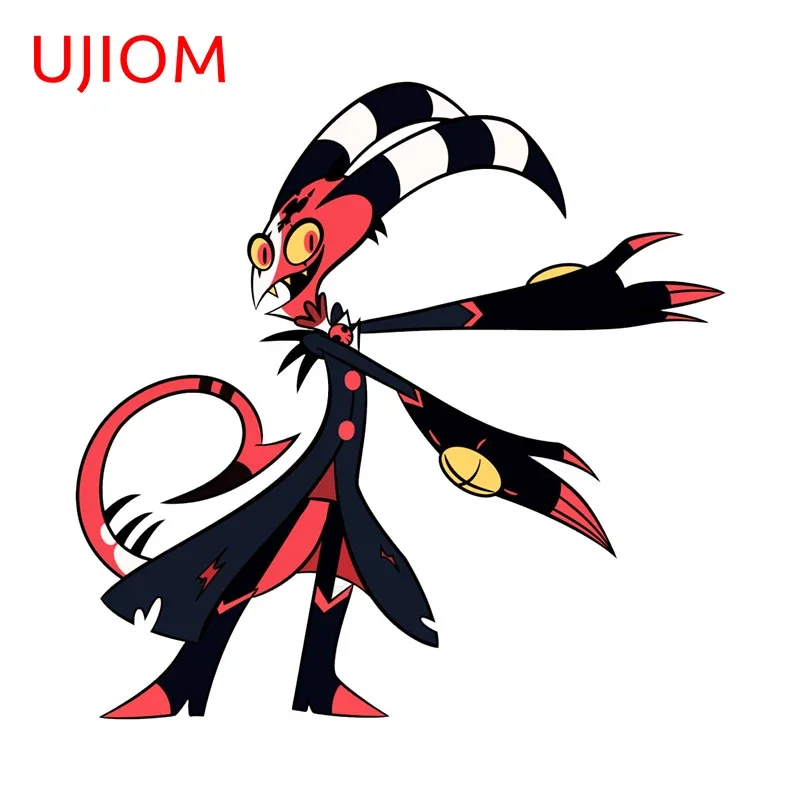 Ujama Boss ميلي الكرتون الشر الفينيل الجدار ملصق ، غرفة المعيشة جذع خلفيات ، ملصقات ديكور المنزل ، 13x10.8cm #3