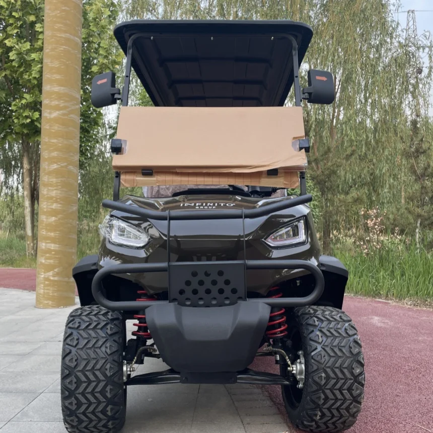 72V Lithium Battery 5KW AC Motor Independent Suspension System Golf Cart 2/4/6 Seater Street Legal New Energy Electric Golf Cart