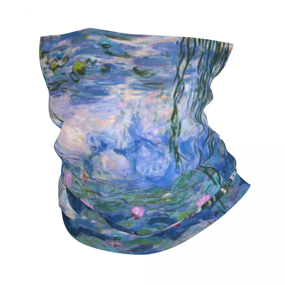 Water Lilies Thin Bandana Neck Gaiter Water Lilies Wrap Scarf Headband Neck Cover