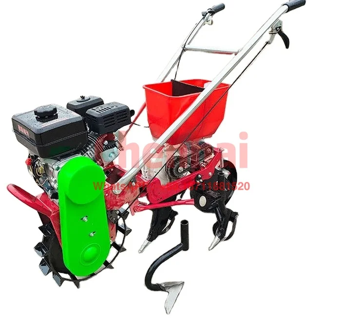 

Factory supply farm engine hand push corn precise seeder trade and fertilizer planter machine mini corn seeder