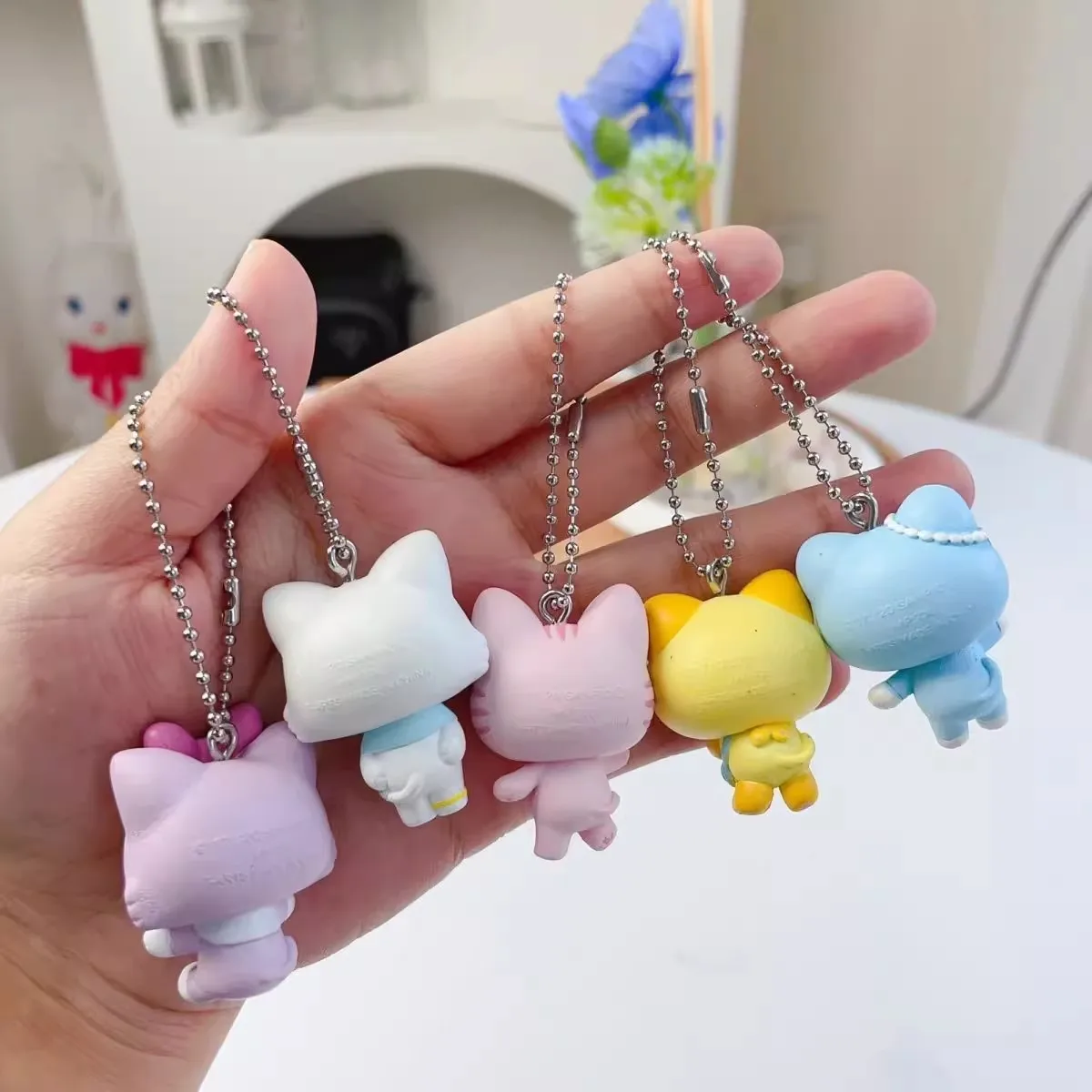 Sanrio Original Genuine Mewkledreamy Mix Mew Keychain Cute Kawaii Action Figure Anime Figurine Bag Pendant Creative Gift