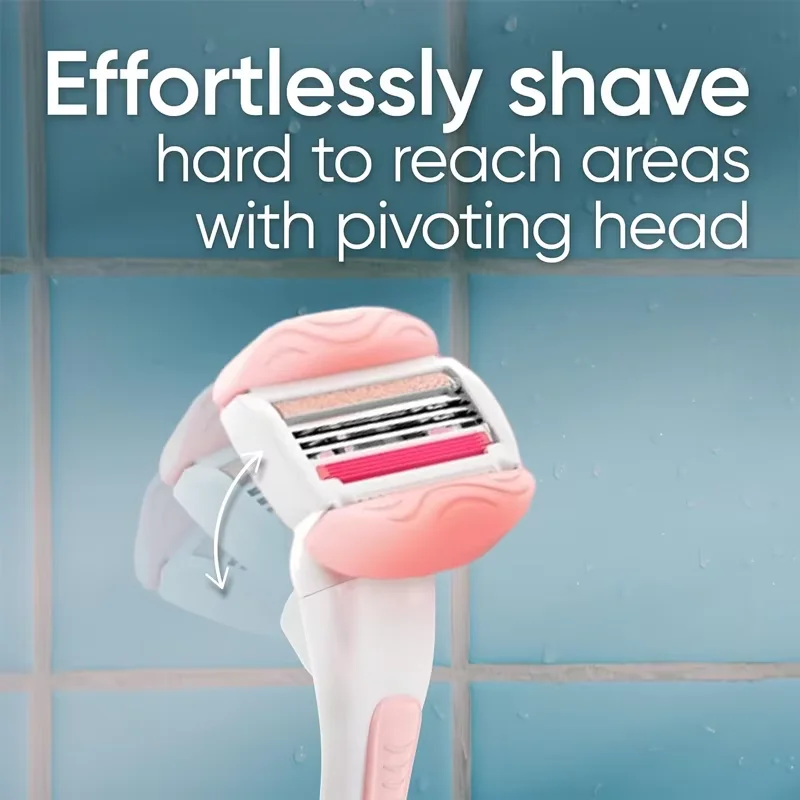 Gillette venus navalha feminina comfortglide lâmina de chá branco recargas 3 camadas lâminas substituição lâmina de barbear suave para toda a pele