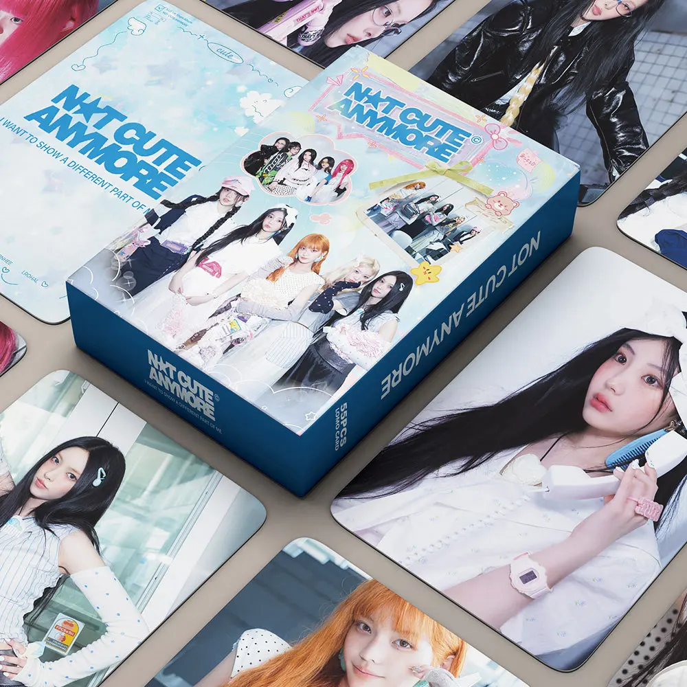 

55 New Girl Group 1st Single Album NOT CUTE ANYMORE Support LOM Card Photo Card Fan Collection Card Gift