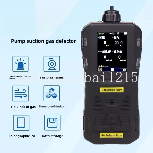 ATEX Approved 4 In1 Portable Automotive Emission Gas Analyzer, VOC Automotive Exhaust Gas