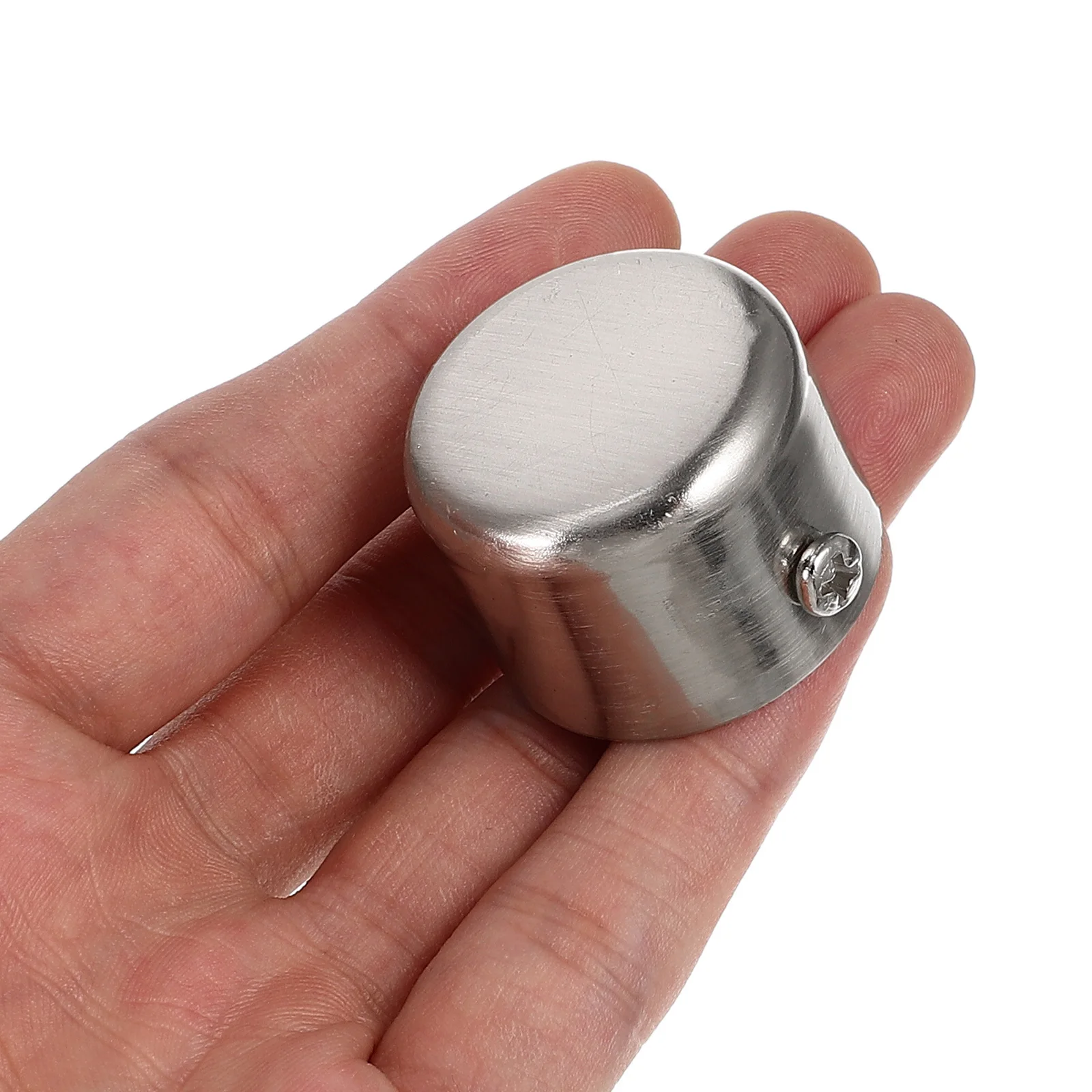 

2pcs Curtain Rod End Caps Premium Alloy Decorative Finials For Curtain Rod Easy Install No Tool Window Treatment Accessories