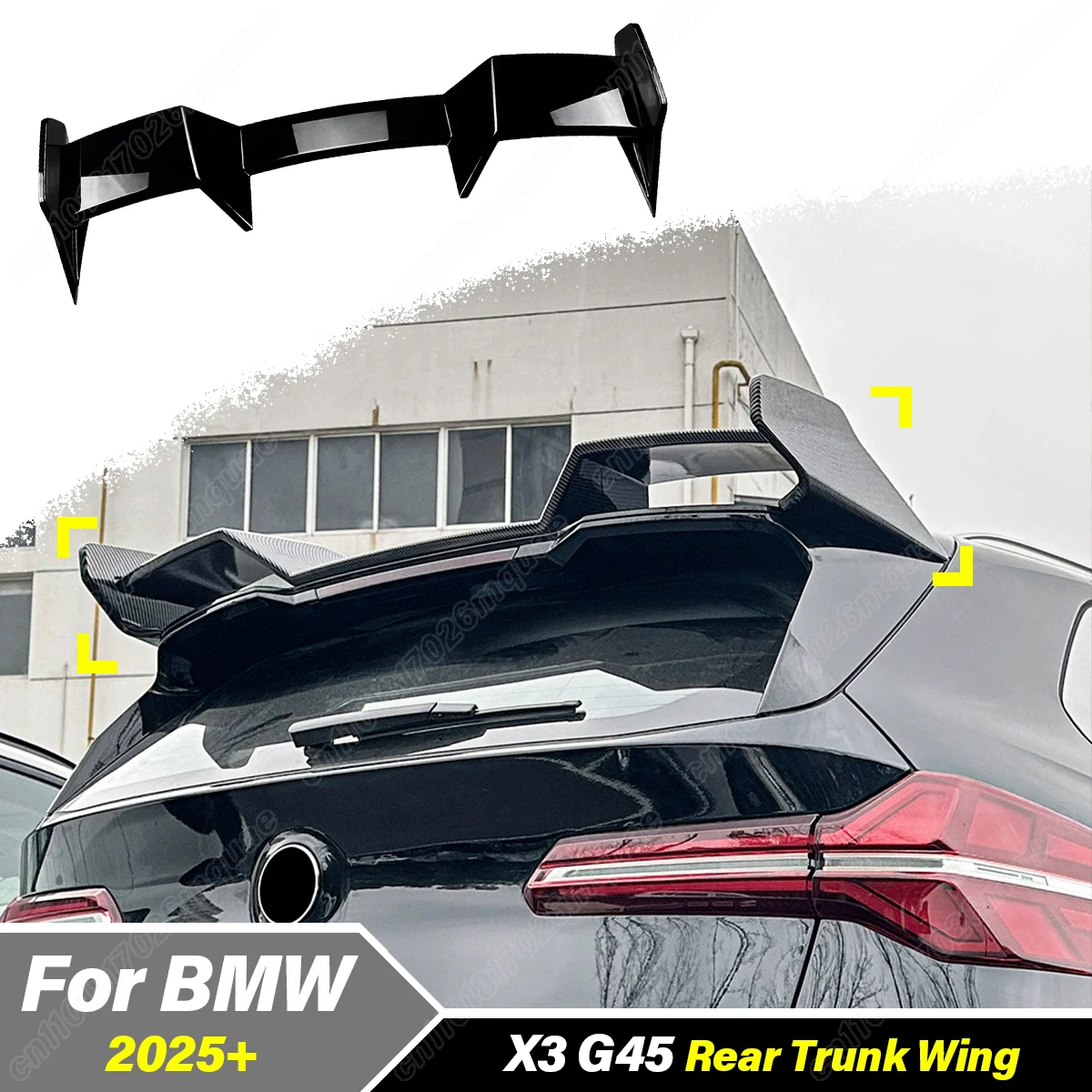 

For BMW X3 G45 2025 2026 MP Style Automobile Rear Roof Spoiler Wing Tail Fixed Wing Modification Decoration Accessories Body Kit