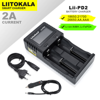 Liitokala Lii-PD2 Lii-PD4 Lii-PL4 Lii-S2 lii-s4 18650 Battery Charger 3.7V Li-ion 1.2V NiMH 26650 21700 18350 18500 AAA LiFePO4