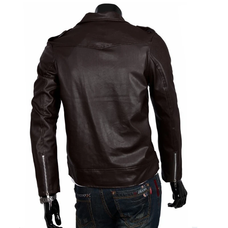 The Walking Frequency-Veste de Cosplay Negan Punk en Cuir PU pour Homme, Manteau Slim Fit à la Mode pour Moto