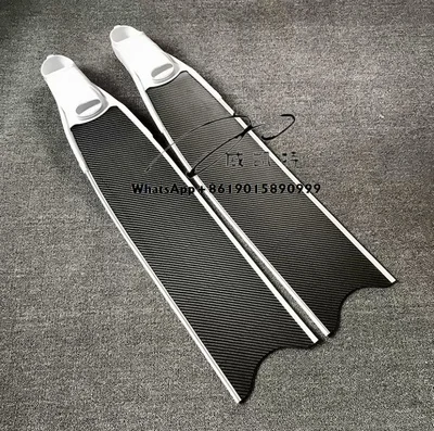 Dropshipping Custom Personalized Pattern Professional Carbon Fiber Long Freediving Carbon Fins for Swimming Diving